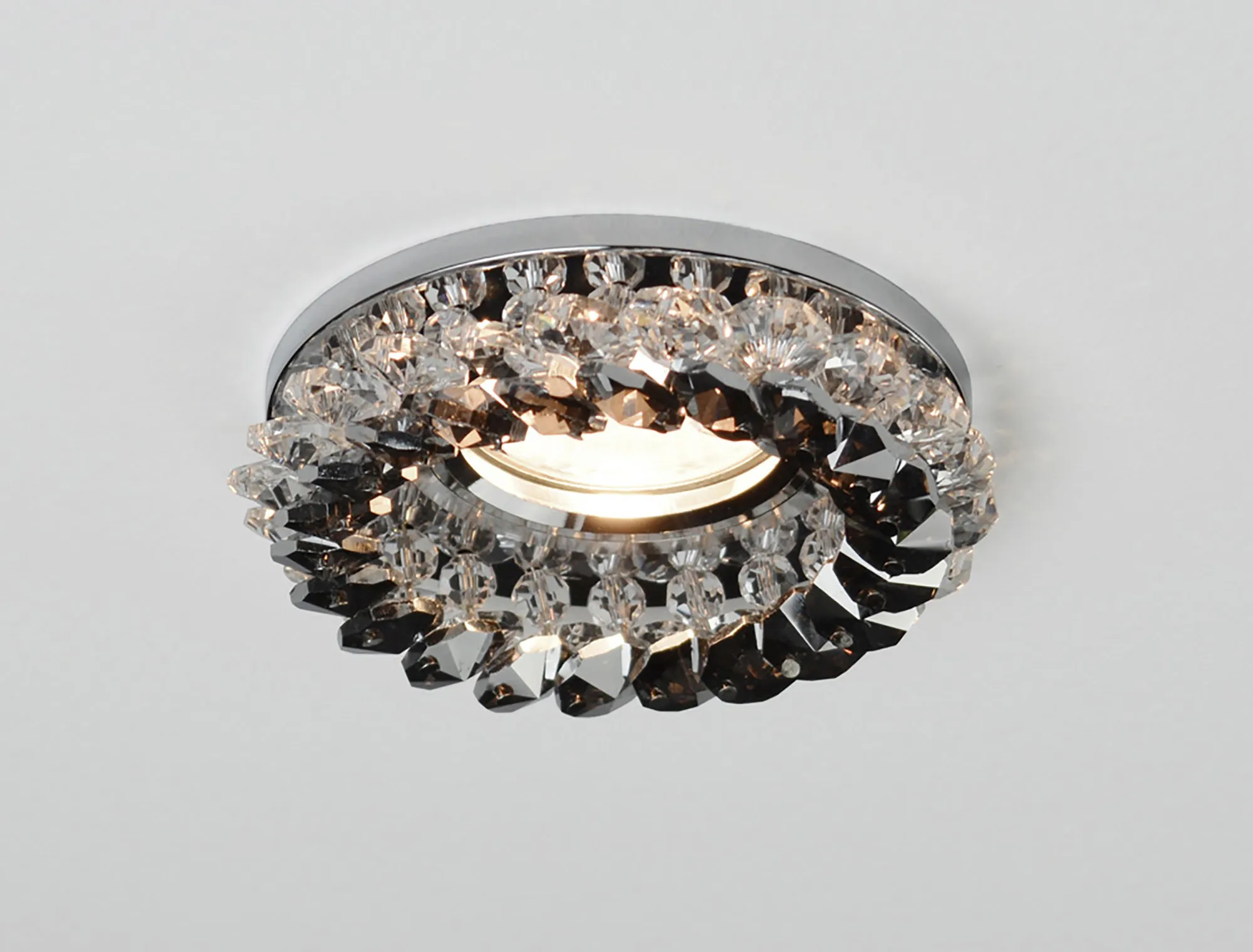 Crystal Downlights Smoked Crystal Ceiling Lights Diyas Recessed Crystal Lights